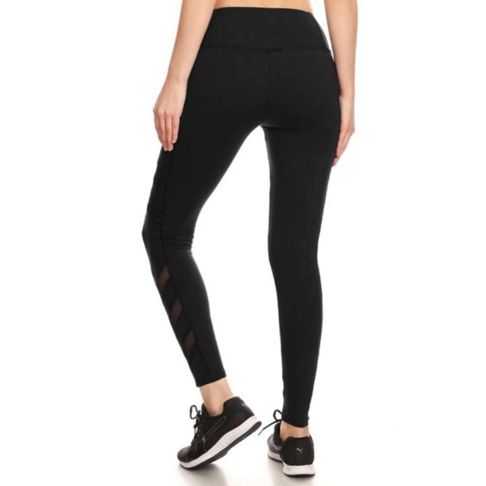 Leggings with mesh & side pockets - Picture 4 of 4